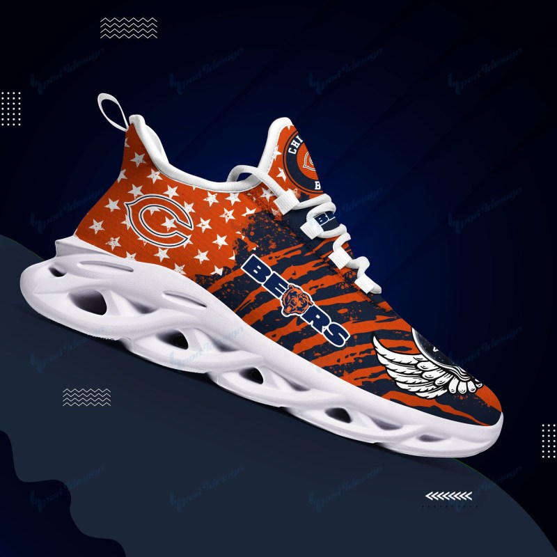 Chicago Bears Yezy Running Sneakers Alternate View