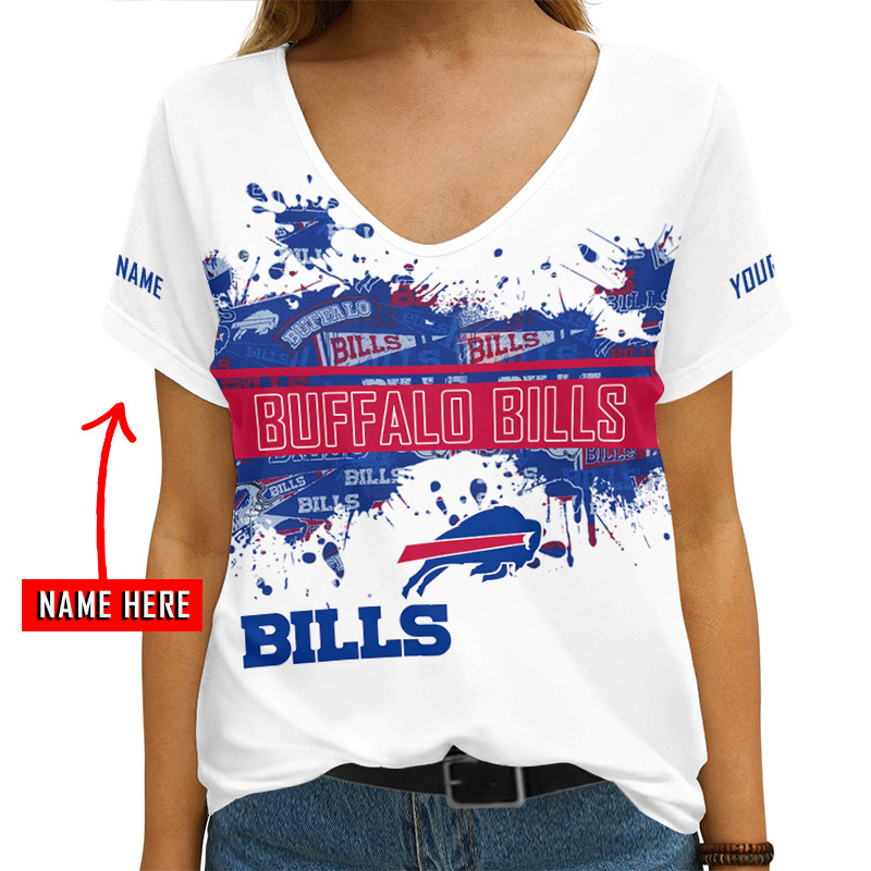 Buffalo Bills V-neck T-shirt side view