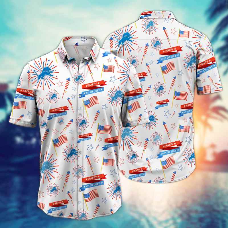 Detroit Lions Button Shirt Mockup 1