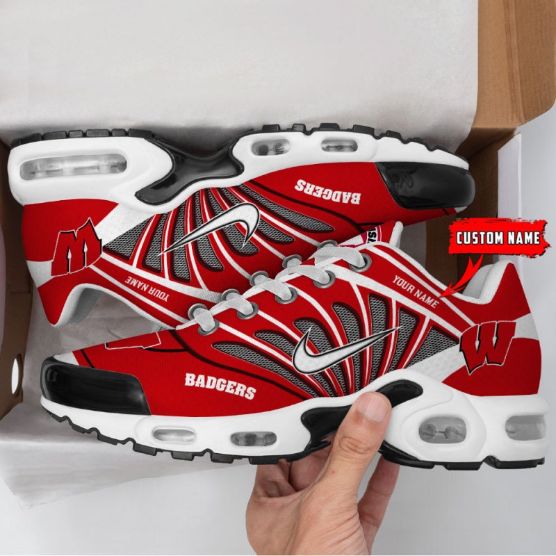 Inside of Wisconsin Badgers Youth Sneakers