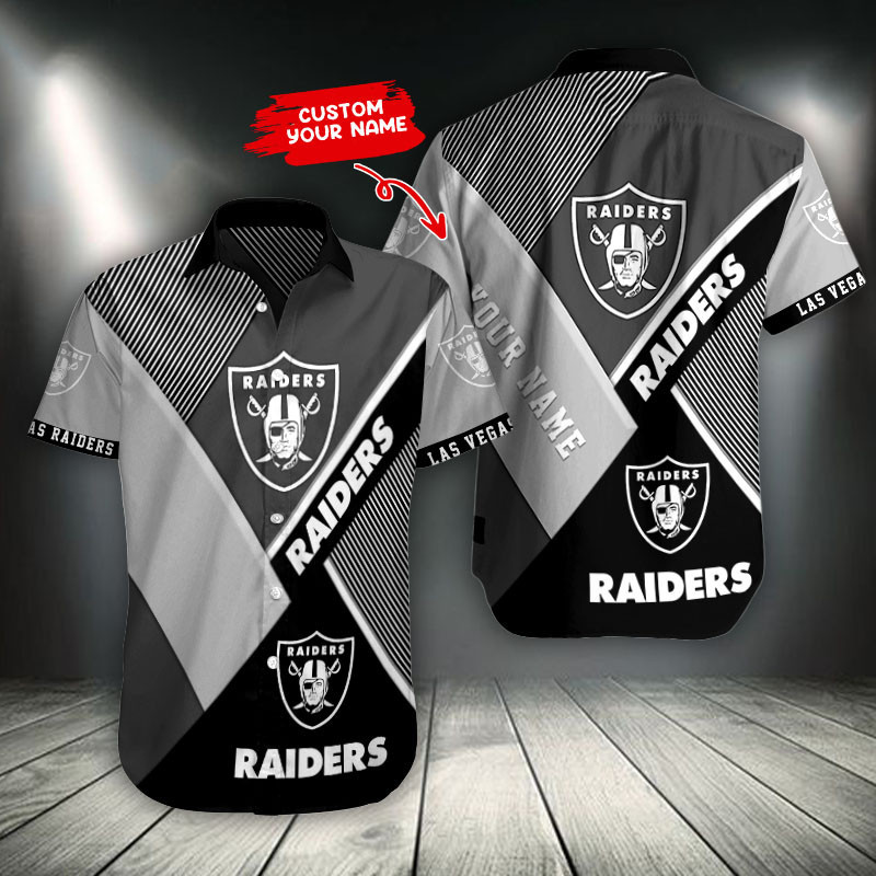 Sizing Chart for Las Vegas Raiders Button Shirt