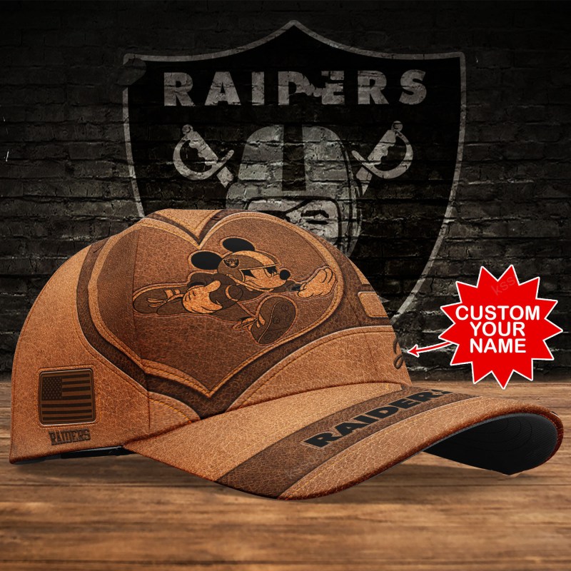 Las Vegas Raiders Personalized Classic Cap Back View
