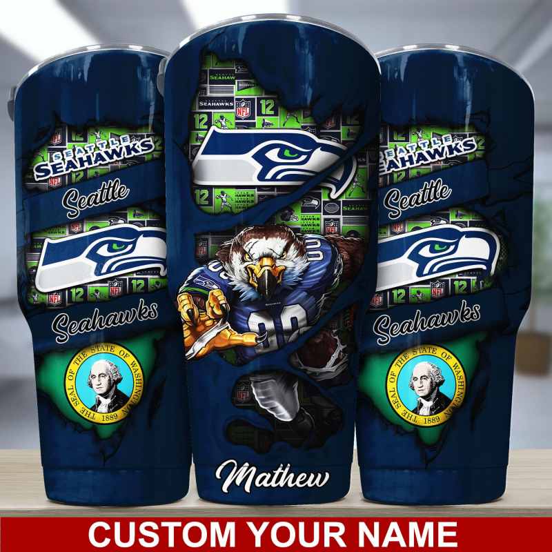Seattle Seahawks Personalized Tumbler