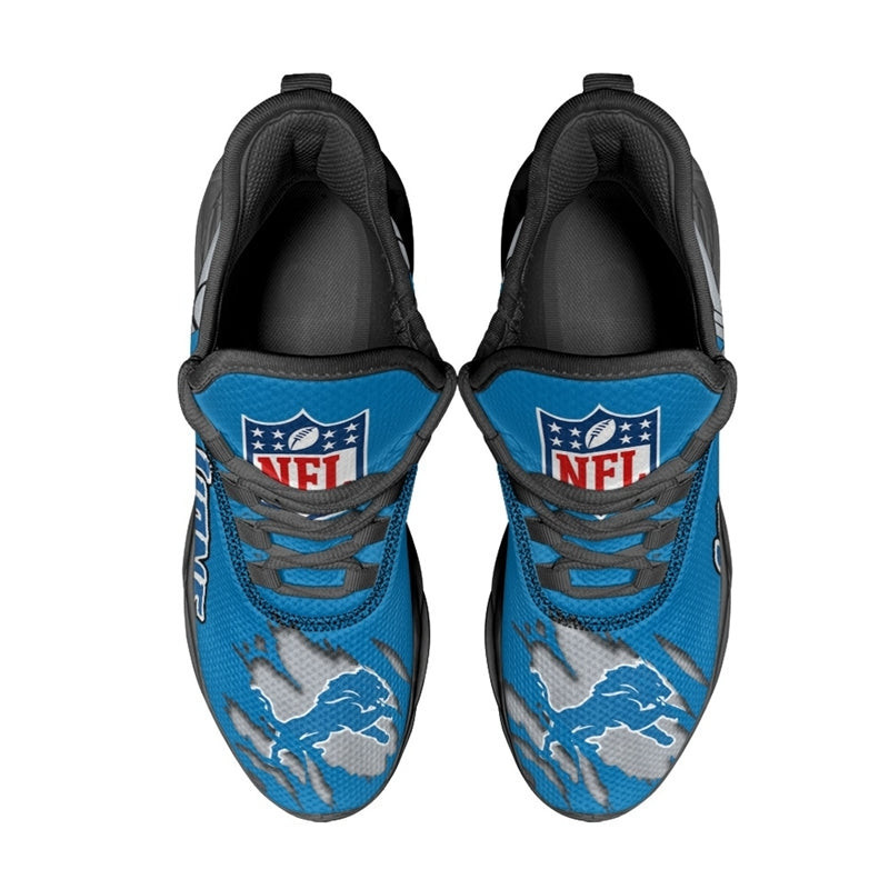 Detroit Lions Sneakers 3D Yezy Running Shoes