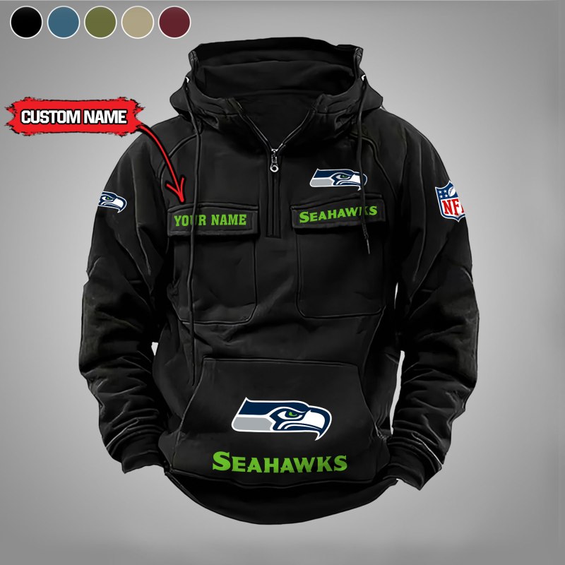 Black Seattle Seahawks Hoodie