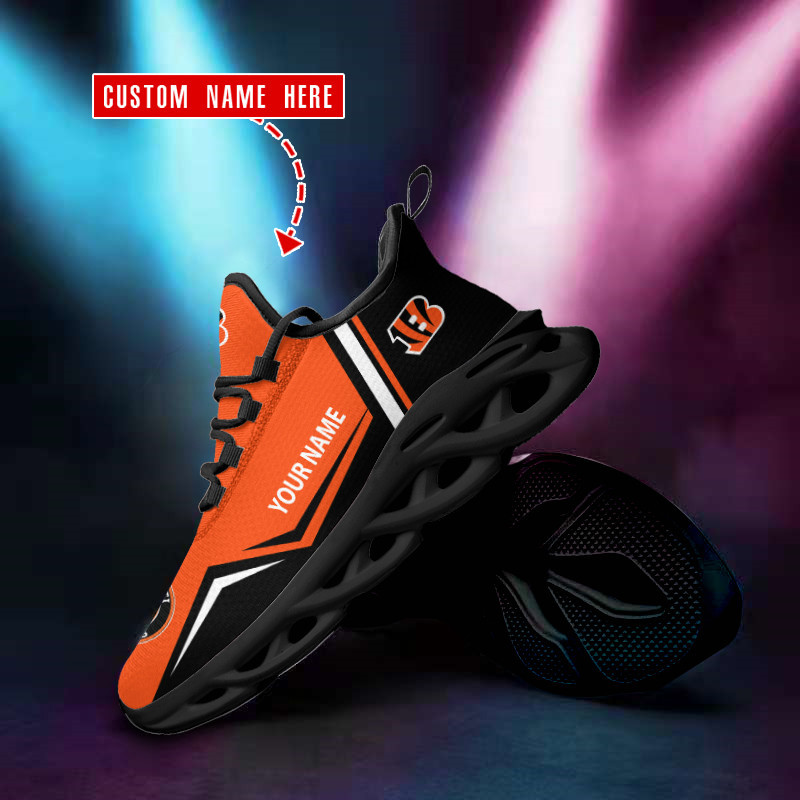 Cincinnati Bengals Personalized Yezy Running Sneakers