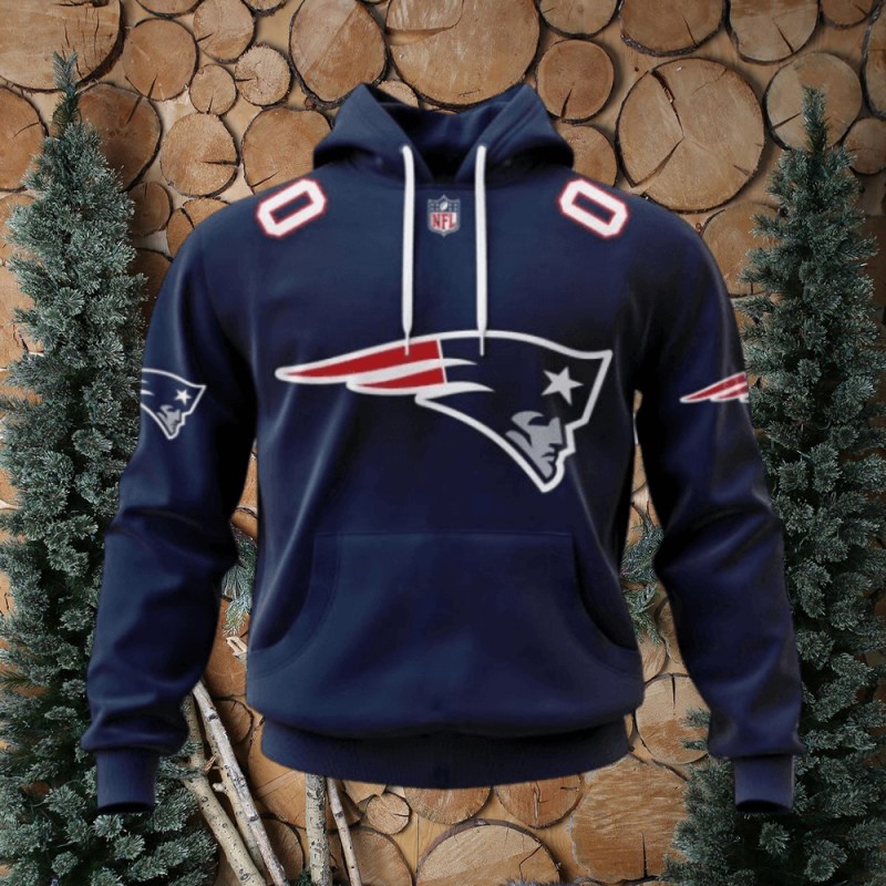 NFL New England Patriots Hoodie – Personalized Name & Number