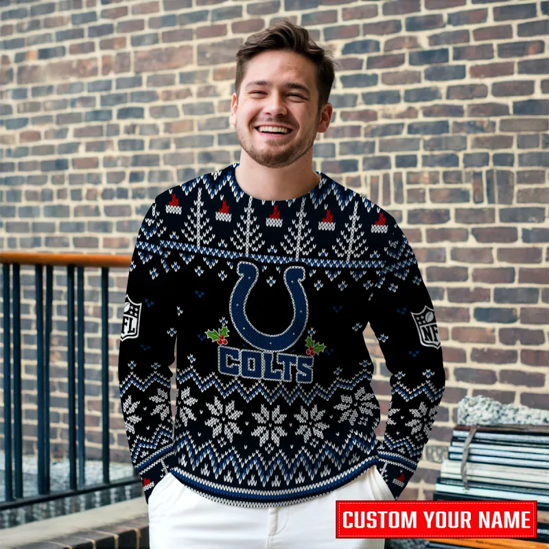 Indianapolis Colts Premium Ugly Christmas Sweater - MKOutdoor2