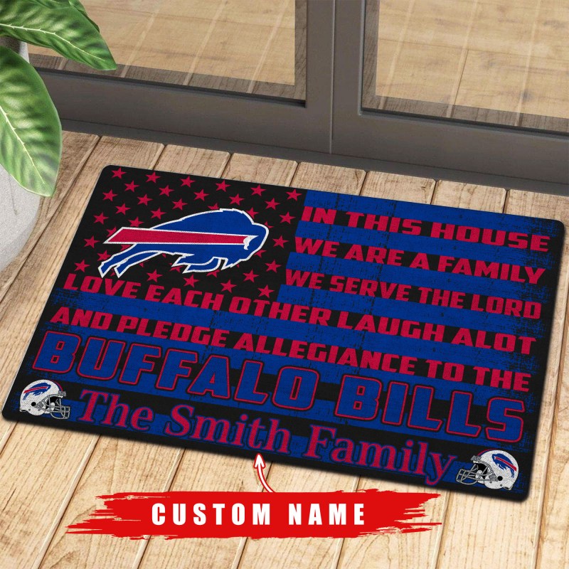 Buffalo Bills Personalized Doormat