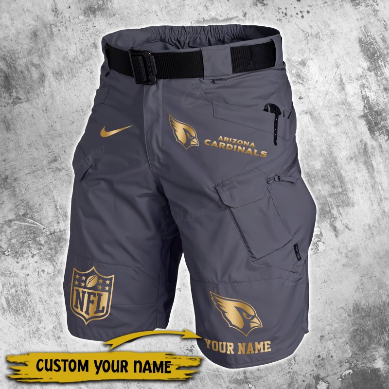 Arizona Cardinals Front Pocket Shorts in Black