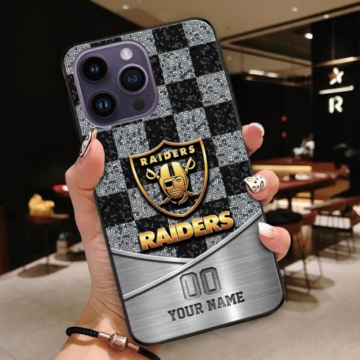 Las Vegas Raiders Phone Case with Custom Name