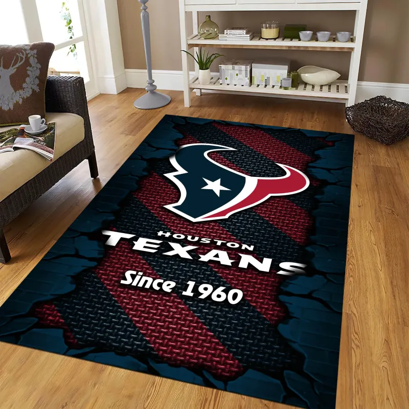 Houston Texans Rectangle Rug - NFL Team Spirit
