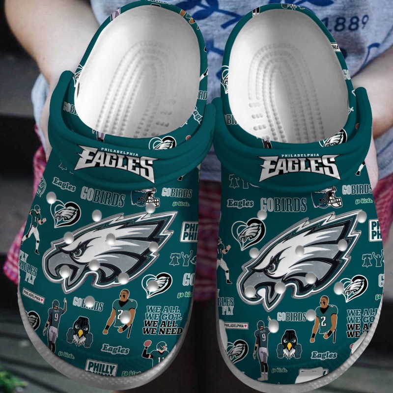 Philadelphia Eagles Clogs Shoes