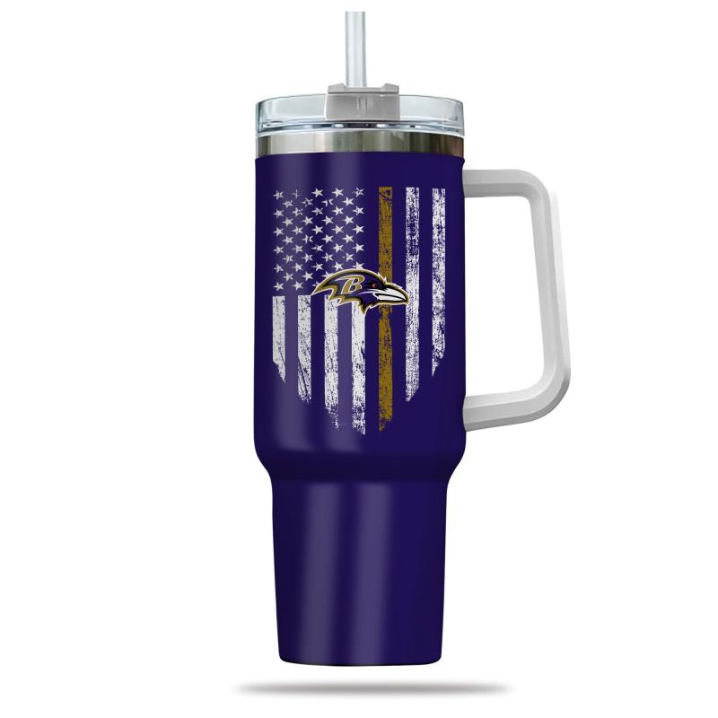 Baltimore Ravens 40oz Tumbler Image 2