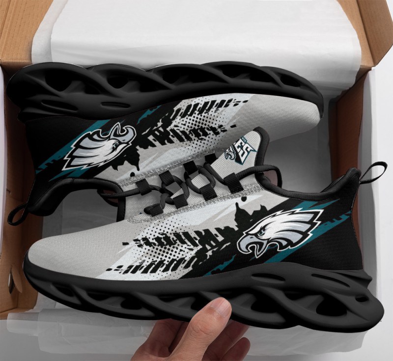 Philadelphia Eagles Yezy Running Sneakers - Top View
