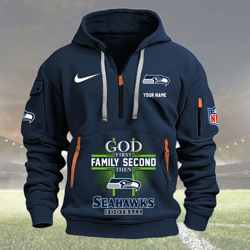 Seattle Seahawks Navy Hoodie