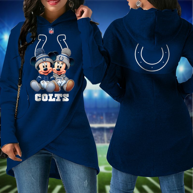 Indianapolis Colts Women Irregular Hoodie