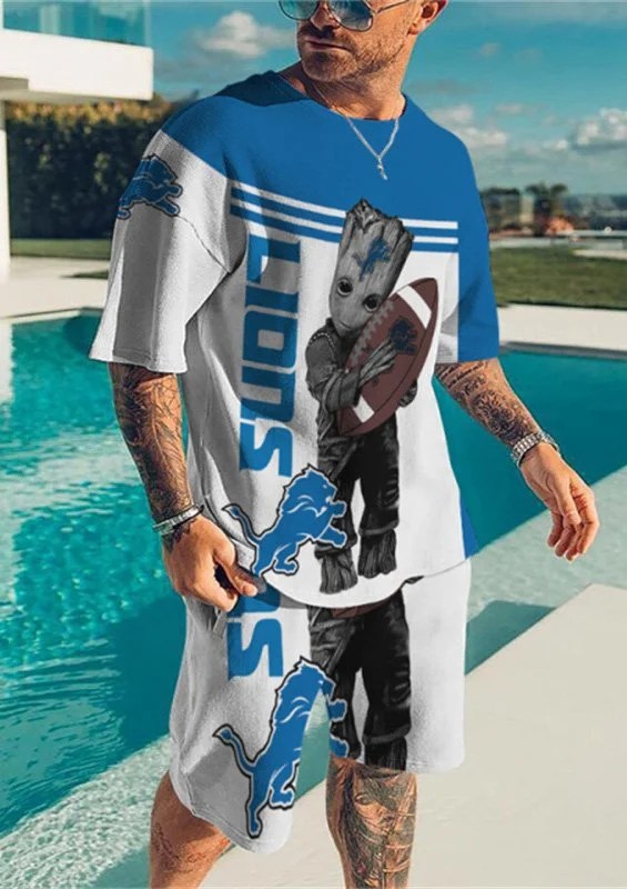 Detroit Lions T-shirt and Shorts