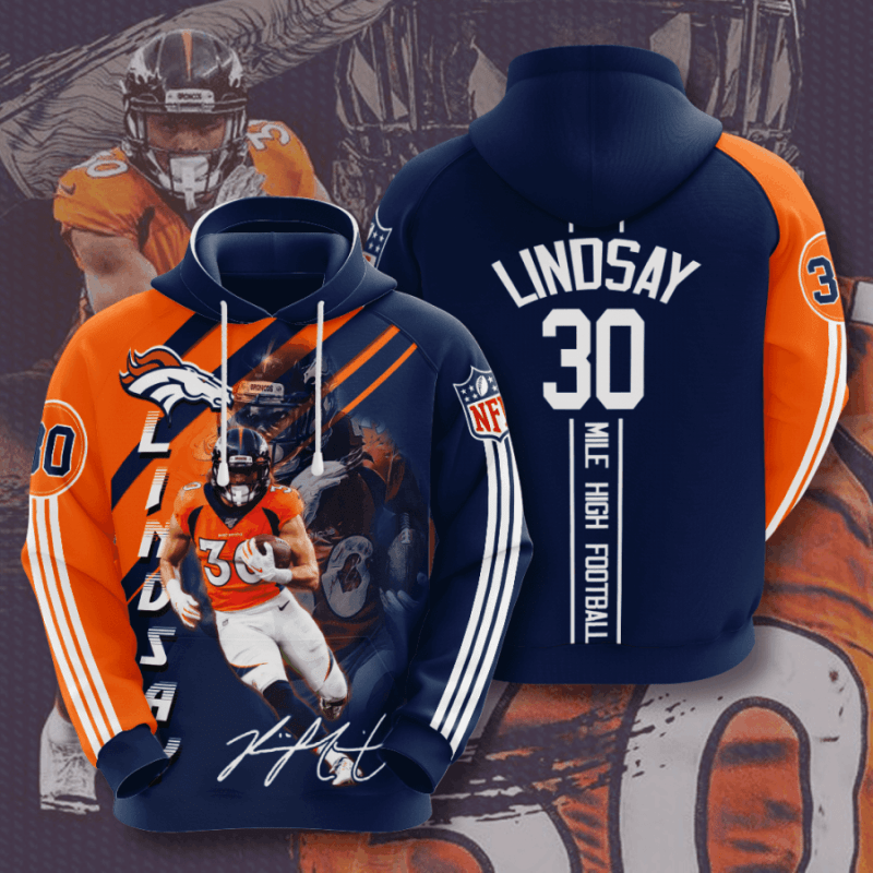 Denver Broncos 3D Hoodie