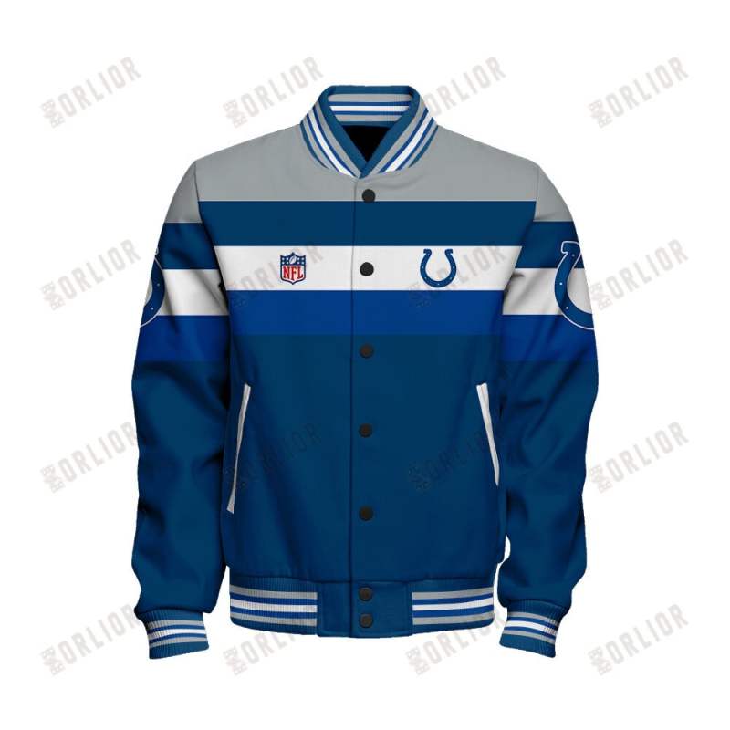 Indianapolis Colts Varsity Jacket Side View