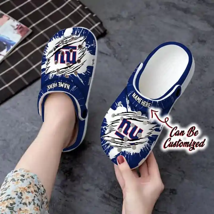New York Giants Personalized Limited Clog