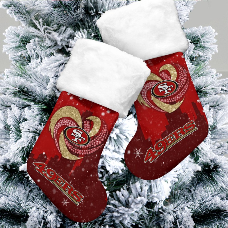 San Francisco 49ers Christmas Socks - 2