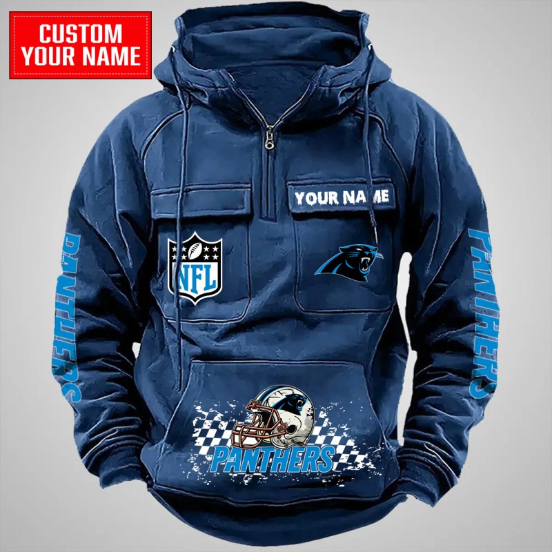 Navy Hoodie - Carolina Panthers