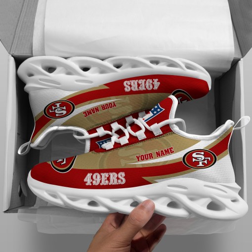 San Francisco 49ers Personalized Yezy Running Sneakers