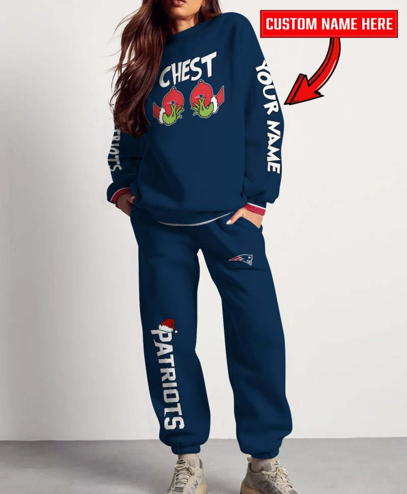 New England Patriots Sweatshirt and Sweatpants Christmas Combo