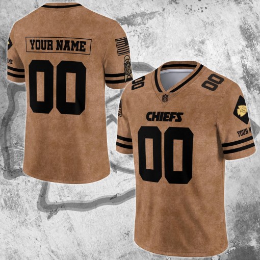 Kansas City Chiefs Personalized V-neck Jersey