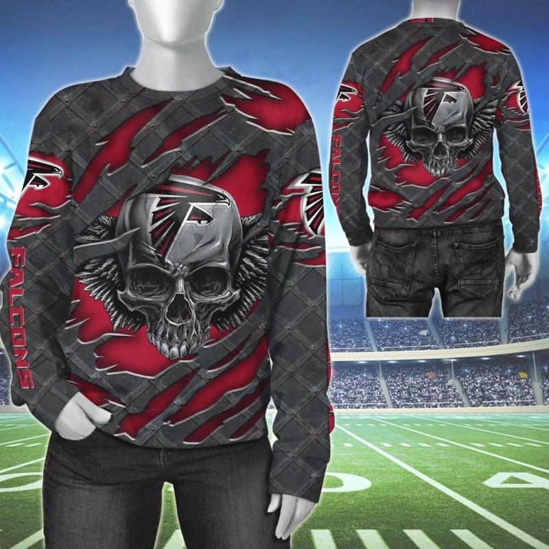 Detailed View of Atlanta Falcons Ugly Christmas Sweater