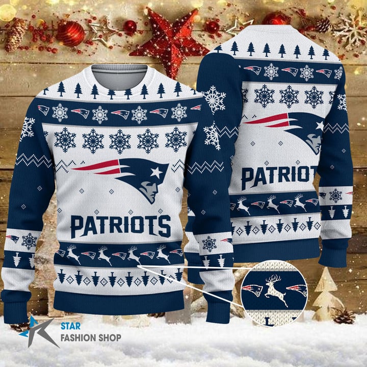 New England Patriots Woolen Sweater Image 1