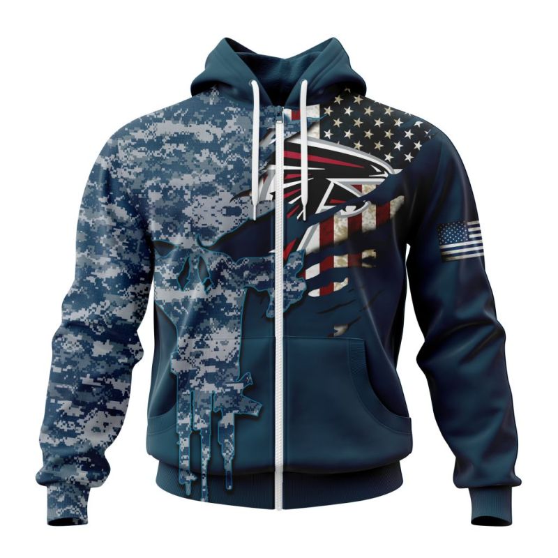 Atlanta Falcons Zip Hoodie Front