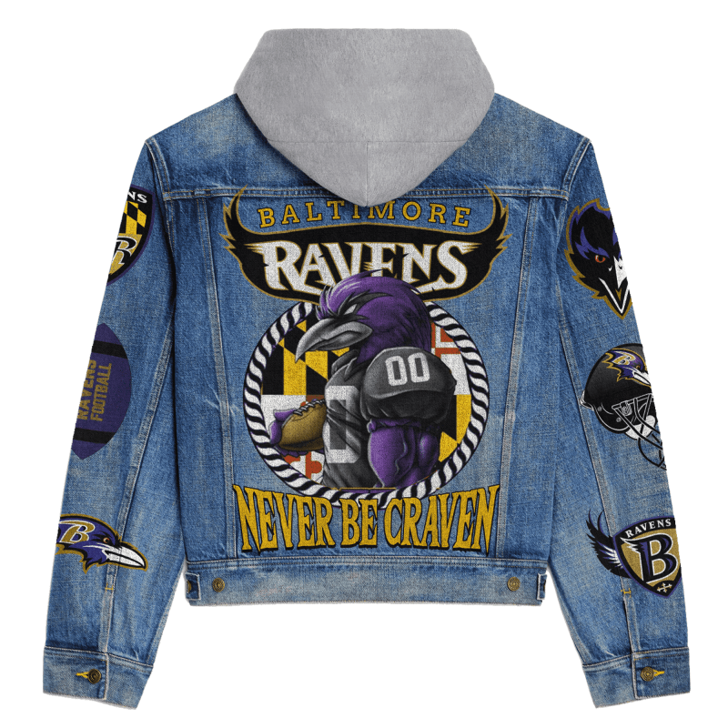 Baltimore Ravens Jacket Back Design