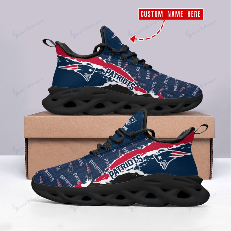 New England Patriots Yezy Sneakers Detail