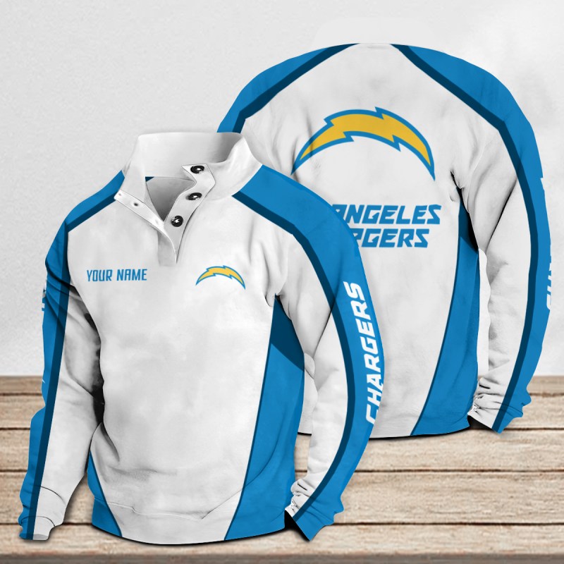 Los Angeles Chargers Casual Stand Collar Sweatshirt