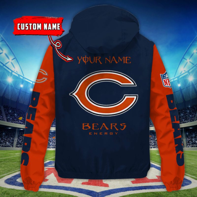 Chicago Bears Outdoor Jacket Back View