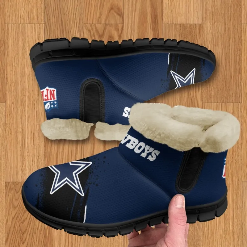 Dallas Cowboys Comfy Winter Snow Boots Image 1