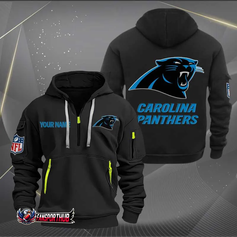 Carolina Panthers Quarter Zip Hoodie