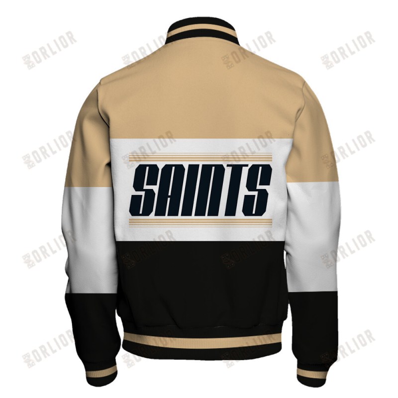 New Orleans Saints Varsity Jacket Image 3