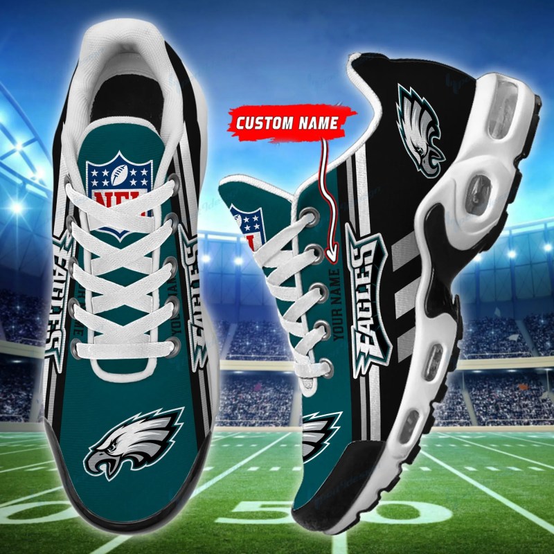 Philadelphia Eagles Personalized Plus T-N Youth Sneakers