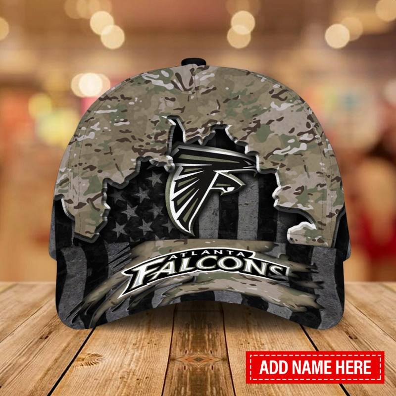 Atlanta Falcons Personalized Classic Cap Side View