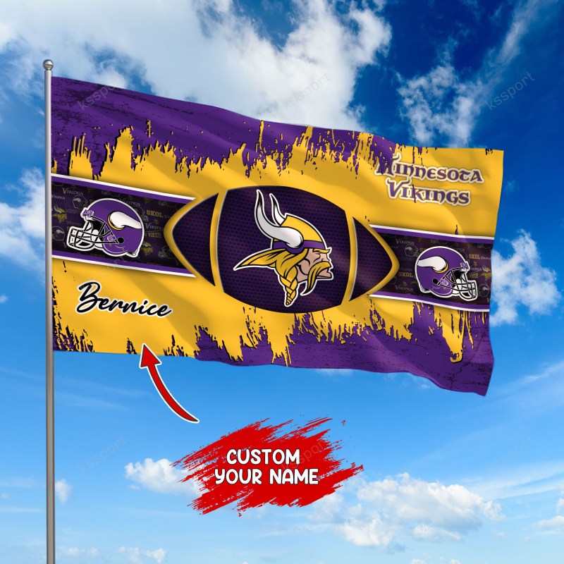 Minnesota Vikings Personalized Flag