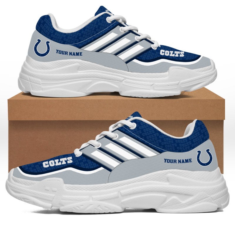 Indianapolis Colts Personalized Chunky Sneakers 07 Detail View