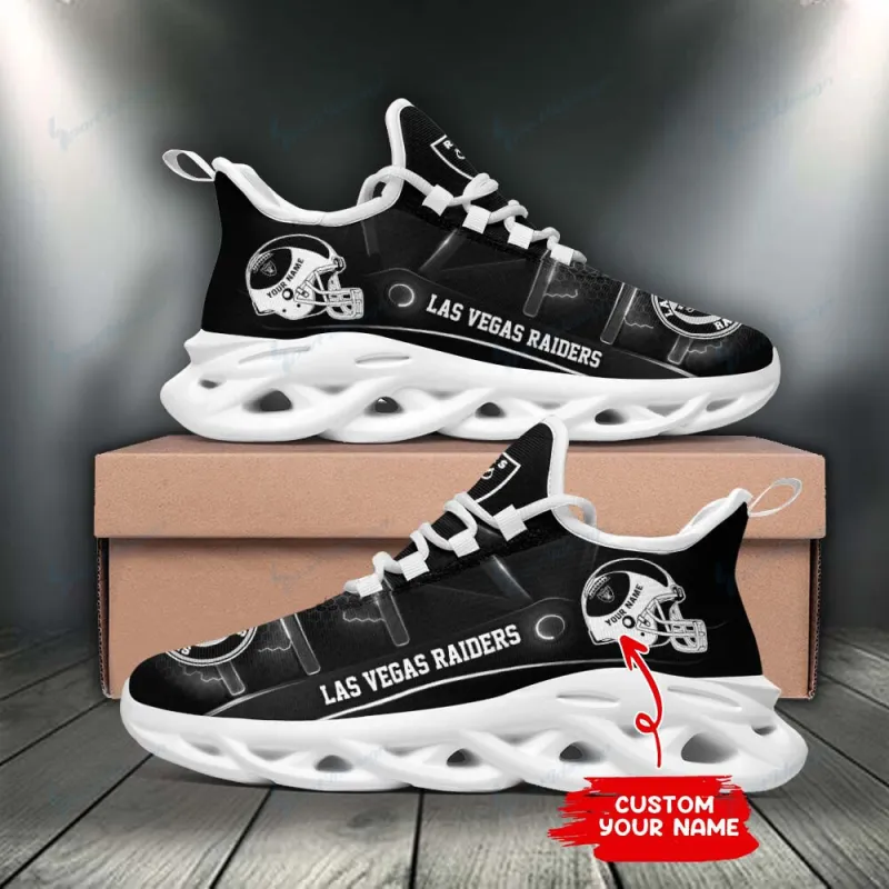 Las Vegas Raiders Personalized Yezy Running Sneakers