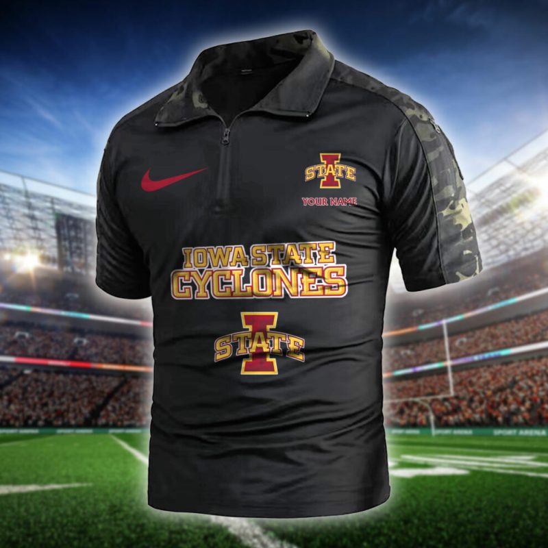 Iowa State Cyclones Army Polo Shirt - Image 2