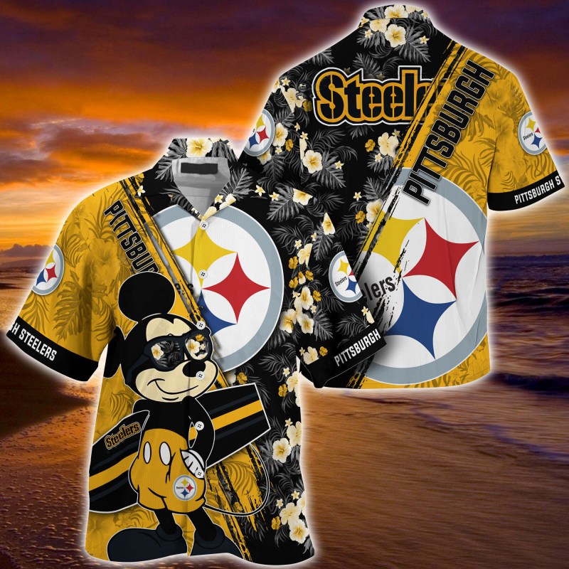 Pittsburgh Steelers Summer Hawaiian Shirt Sizing Chart
