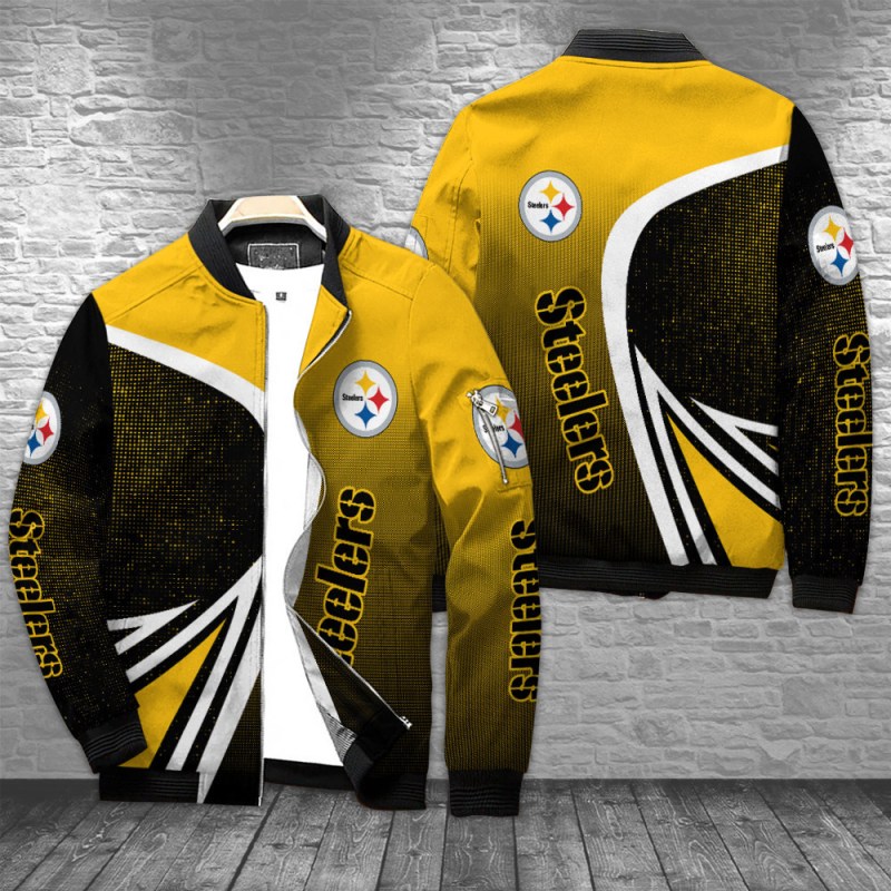 Pittsburgh Steelers Bomber Jacket Front View