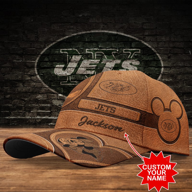 New York Jets Personalized Classic Cap Side View