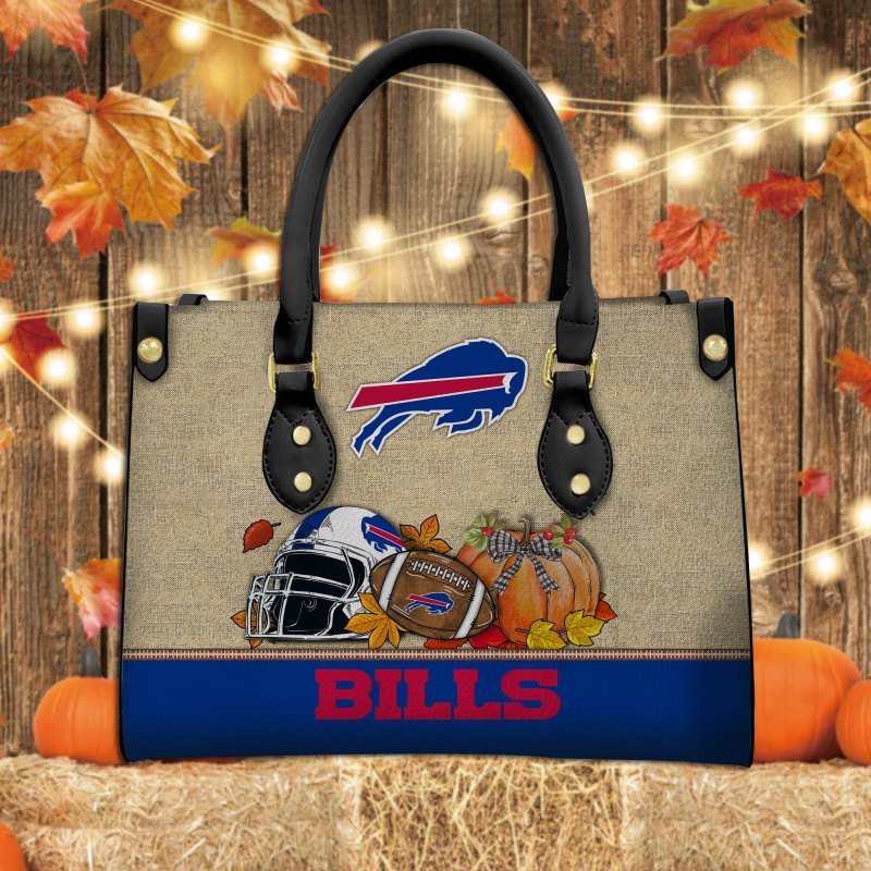 Buffalo Bills Personalized Leather Hand Bag
